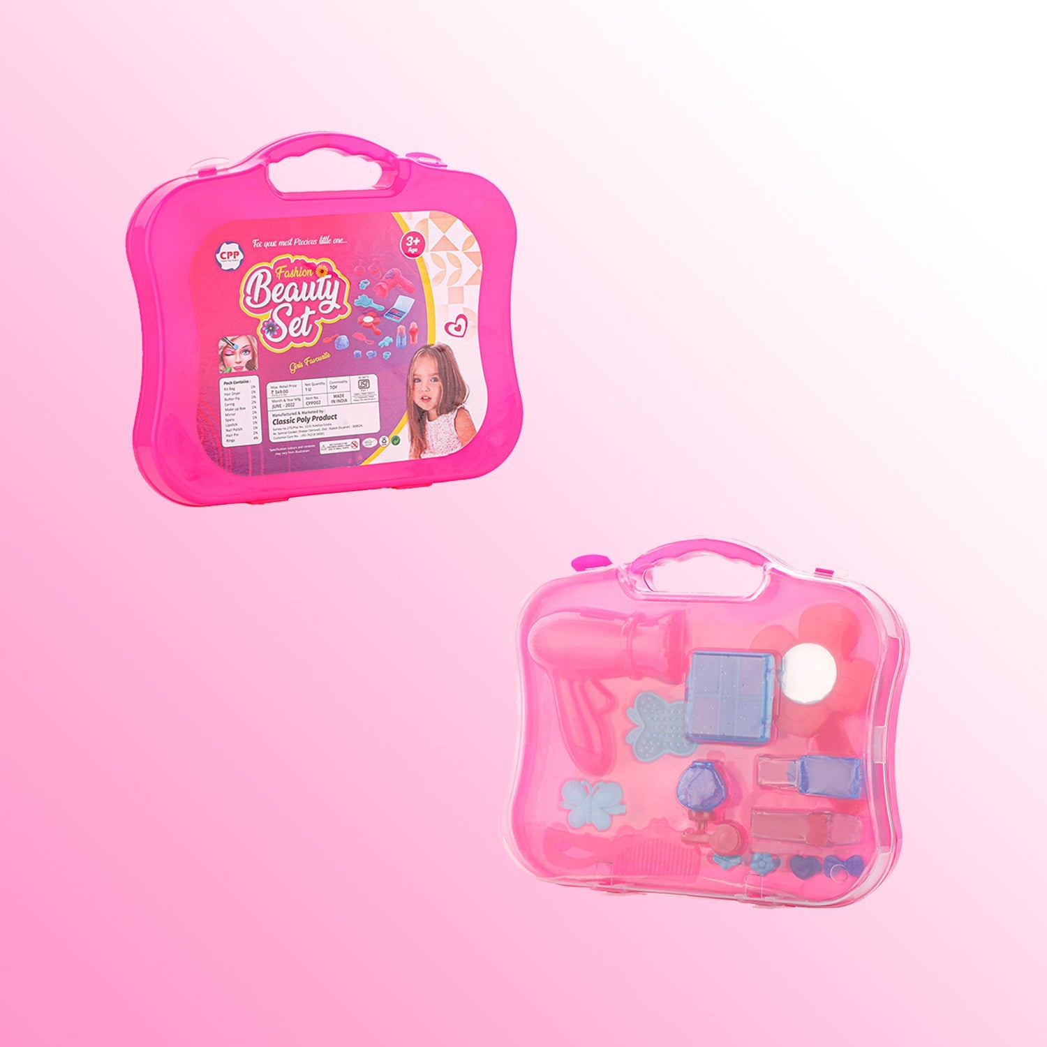 8096 Beauty Toy Set, Girls Makeup Kit Pretend & Play Beauty Salon Makeup Kit with a Beauty Suitcase DeoDap 8096 Beauty Toy Set, Girls Makeup Kit Pretend & Play Beauty Salon Makeup Kit with a Beauty Suitcase DeoDap